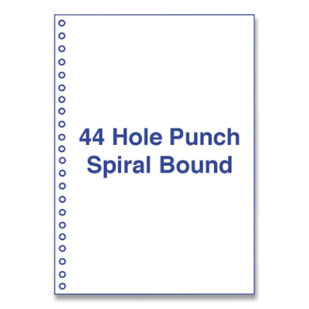 Perforated and Punched Laser Cut Sheets, 44-Hole Side Punched, 20 lb Bond Weight, 8.5 x 11, White, 500/Ream