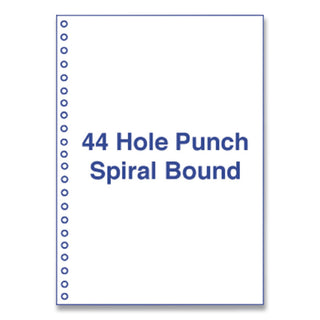 Perforated and Punched Laser Cut Sheets, 44-Hole Side Punched, 20 lb Bond Weight, 8.5 x 11, White, 500/Ream