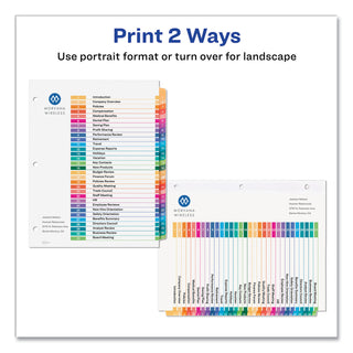 customizable-table-of-contents-ready-index-multicolor-dividers-31-tab-1-to-31-11-x-85-white-6-sets_ave11831 - 3