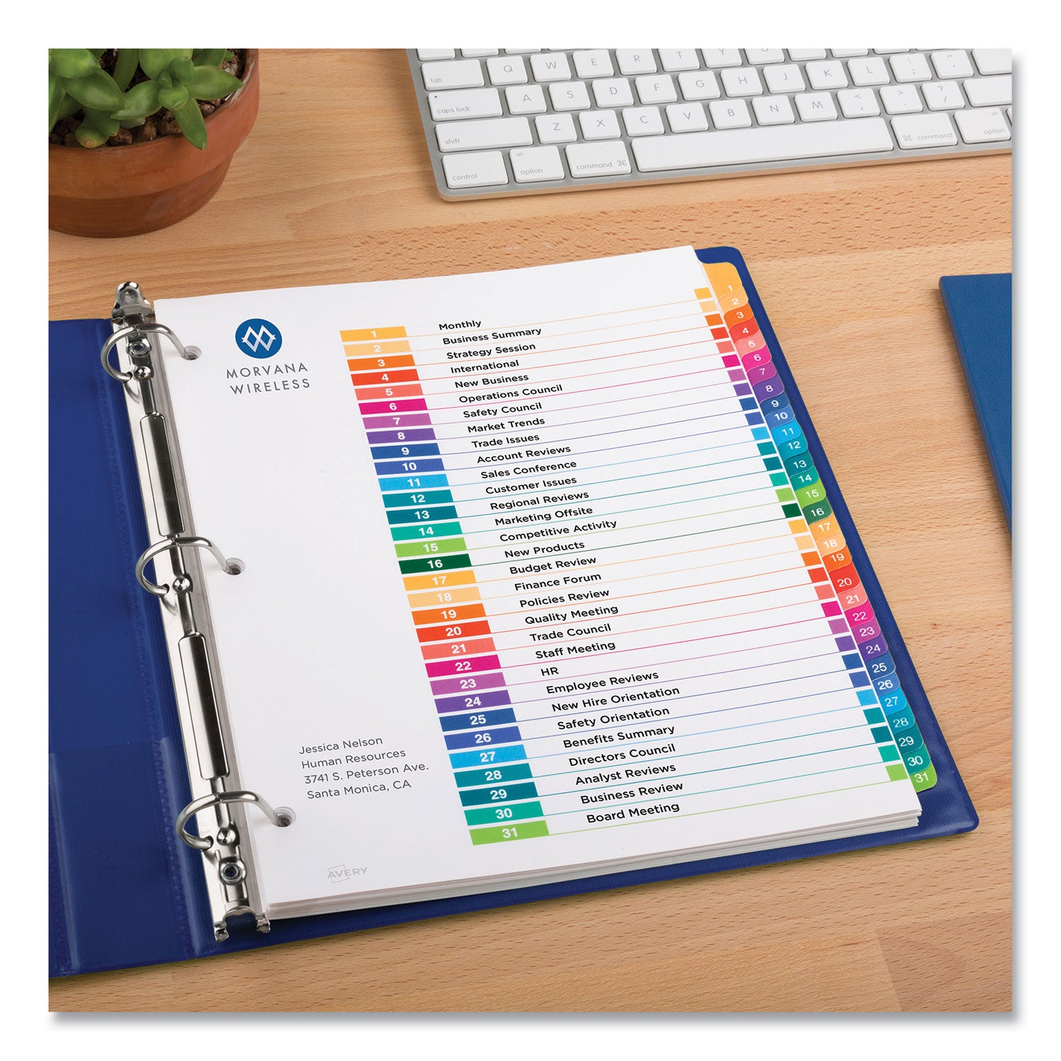 customizable-table-of-contents-ready-index-multicolor-dividers-31-tab-1-to-31-11-x-85-white-6-sets_ave11831 - 6