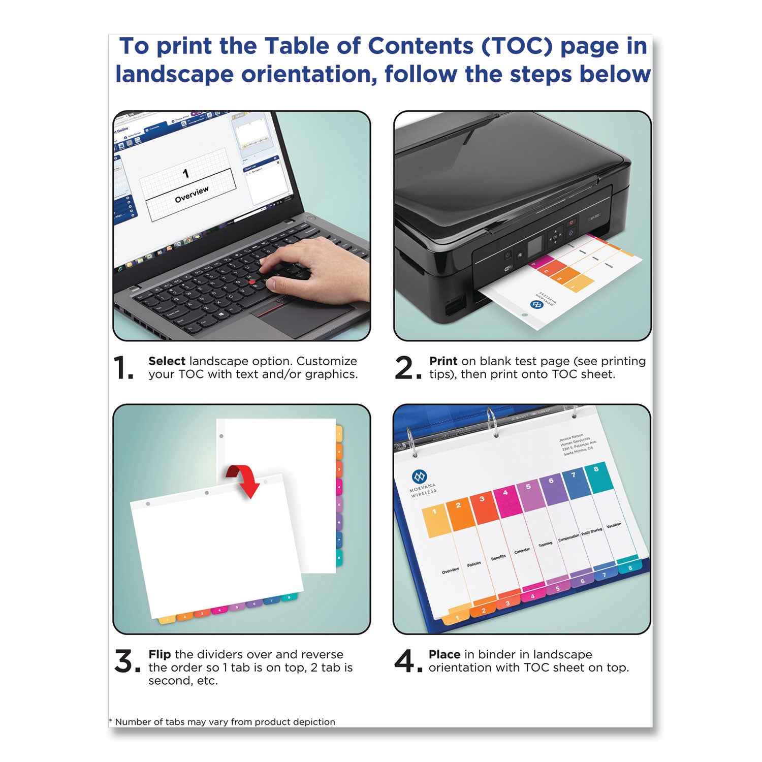 customizable-table-of-contents-ready-index-multicolor-dividers-31-tab-1-to-31-11-x-85-white-6-sets_ave11831 - 7