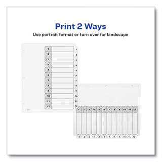 customizable-table-of-contents-ready-index-black-and-white-dividers-12-tab-1-to-12-11-x-85-white-6-sets_ave11824 - 4