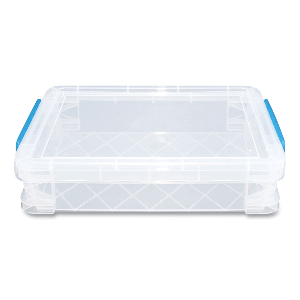 Super Stacker File and Document Box, Letter Files, 10.5 x 14.5 x 3.38, Translucent White