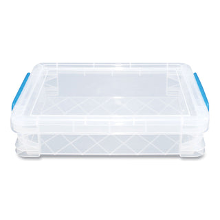 Super Stacker File and Document Box, Letter Files, 10.5 x 14.5 x 3.38, Translucent White