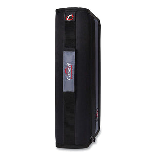 Classic Zipper Binder, 3 Rings, 2" Capacity, 11 x 8.5, Black/Gray Accents