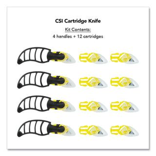 x-trasafe-cartridge-knife-kit-four-assembled-knives-8-replacement-blade-cartridges-yellow_cewcsi10 - 2