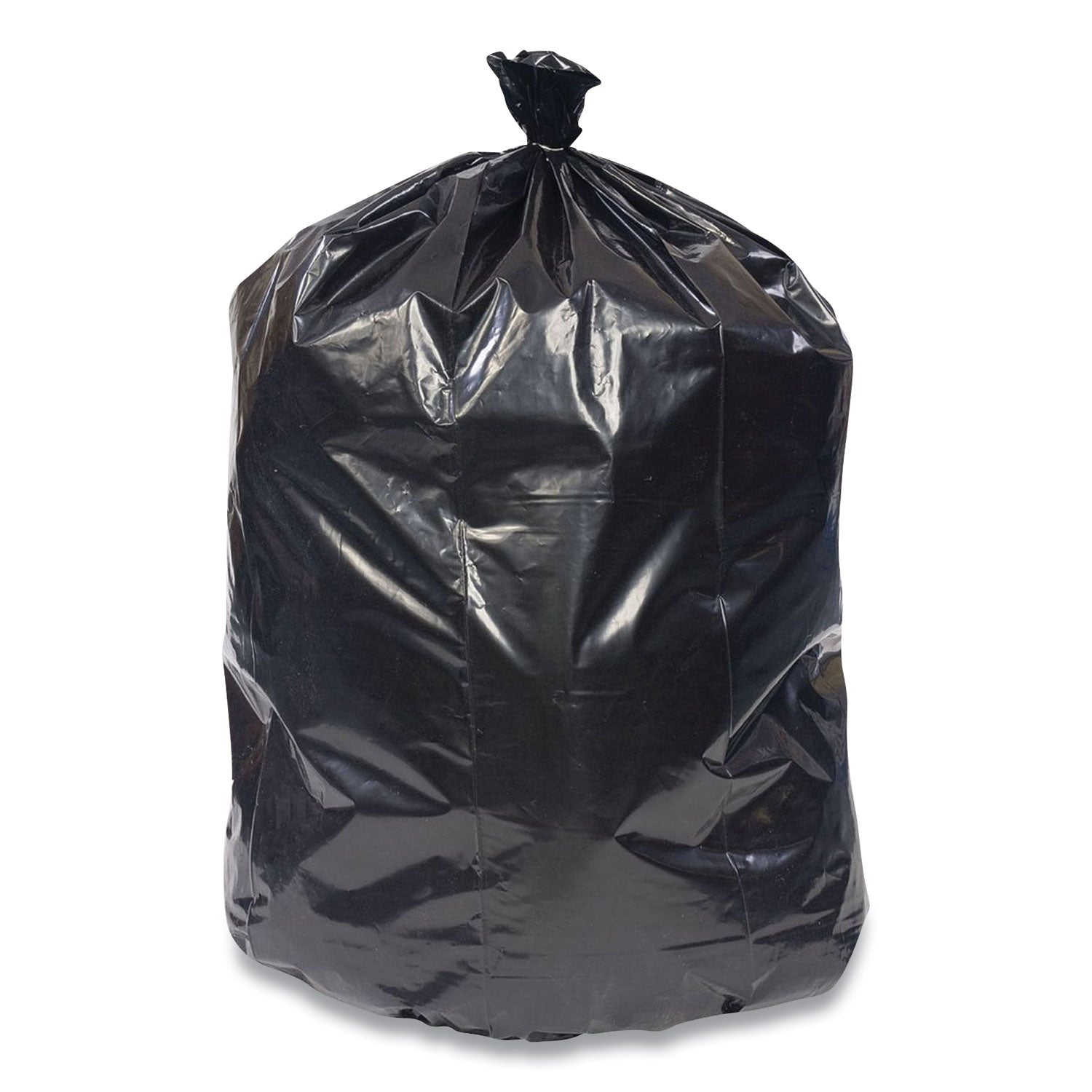 high-density-can-liners-56-gal-16-to-20-mic-43-x-48-black-25-bags-roll-8-rolls-carton_cwz168571 - 1