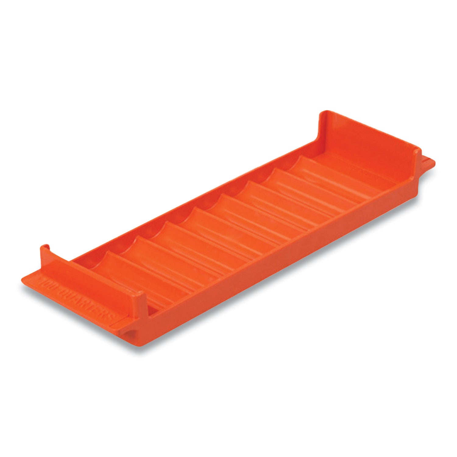 stackable-plastic-coin-tray-quarters-10-compartments-denomination-and-capacity-etched-on-side-stackable-orange_cnk560563ea - 1