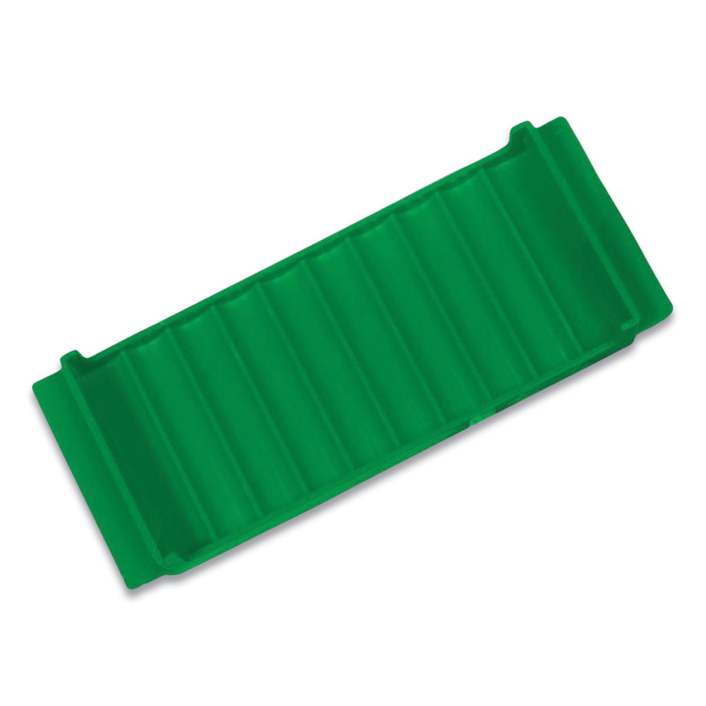stackable-plastic-coin-tray-dimes-10-compartments-denomination-and-capacity-etched-on-side-green_cnk560562ea - 2