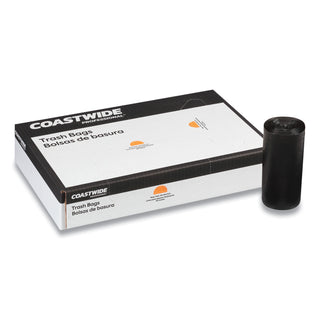 reprocessed-resin-can-liners-33-gal-15-mil-33-x-39-black-25-bags-roll-4-rolls-carton_cwz394138 - 2