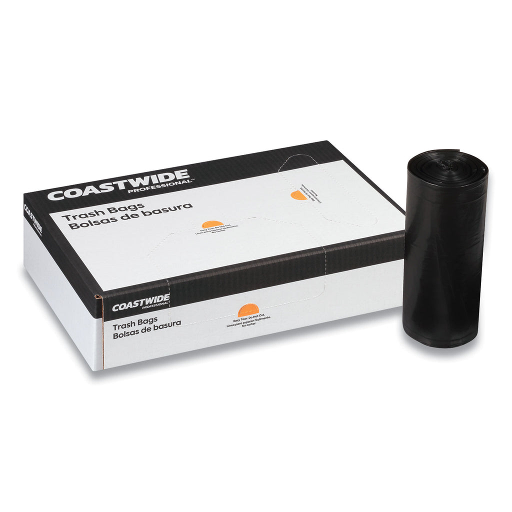 reprocessed-resin-can-liners-60-gal-15-mil-38-x-58-black-20-bags-roll-5-rolls-carton_cwz394139 - 2