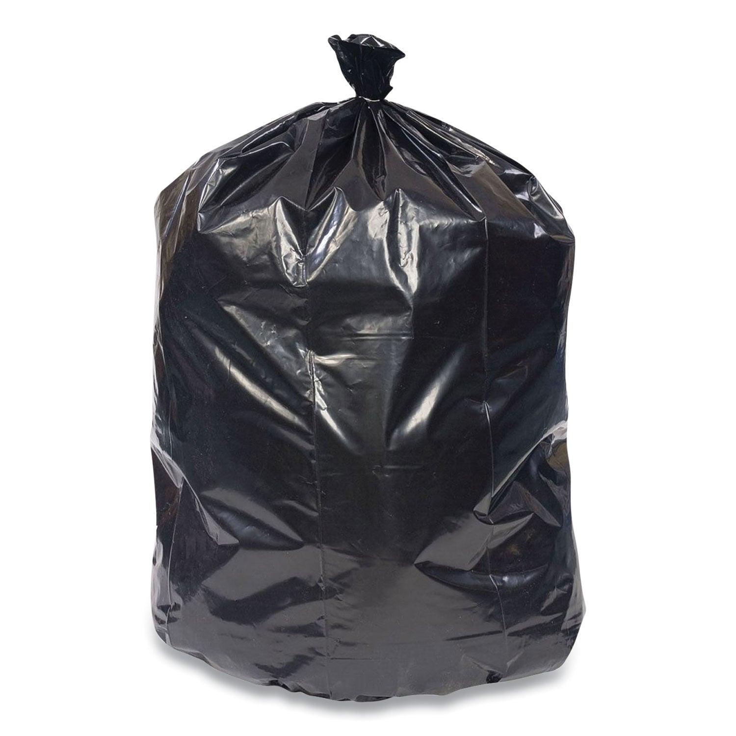 high-density-can-liners-60-gal-22-mic-38-x-60-black-25-bags-roll-6-rolls-carton_cwz814865 - 3