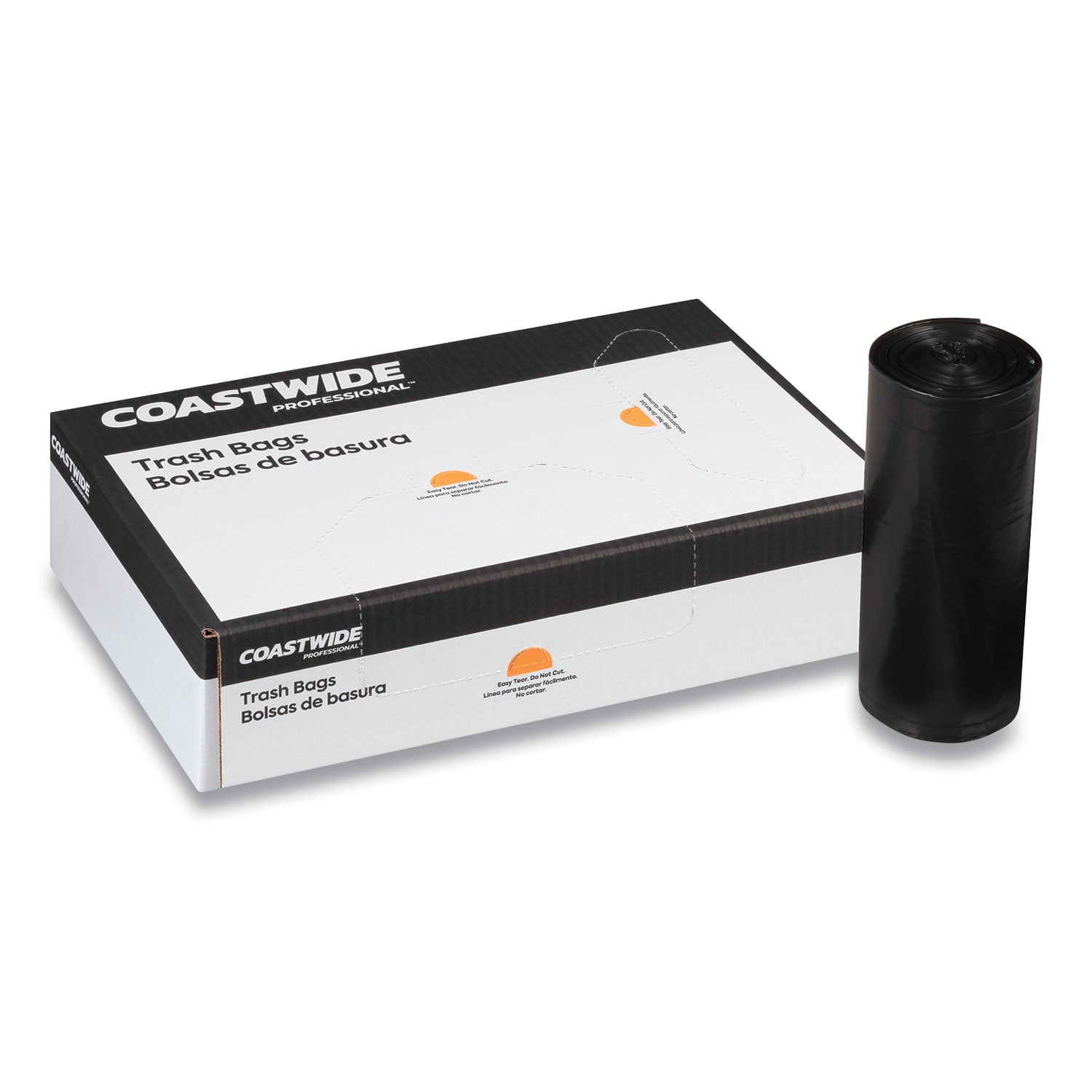 high-density-can-liners-45-gal-22-mic-40-x-48-black-25-bags-roll-6-rolls-carton_cwz814867 - 2