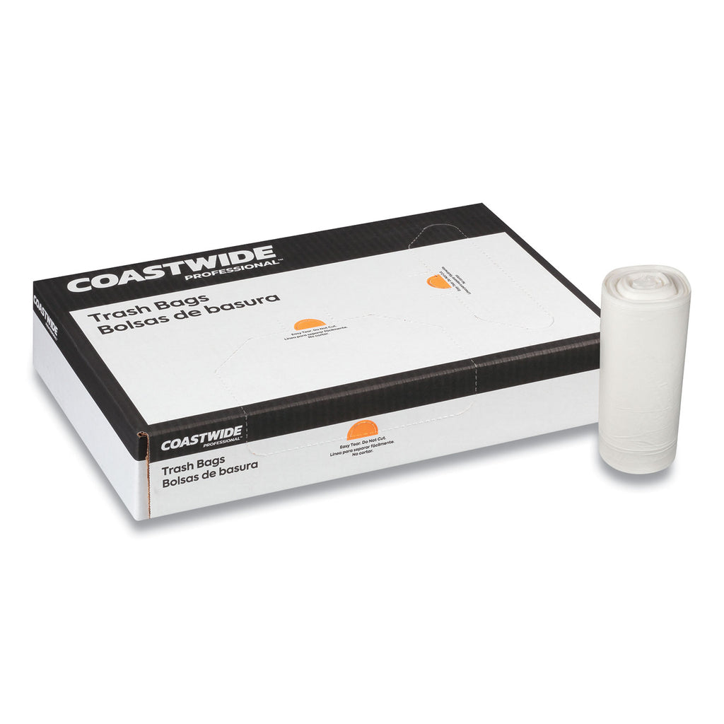 linear-low-density-can-liners-60-gal-13-mil-38-x-58-clear-20-bags-roll-5-rolls-carton_cwz847292 - 2