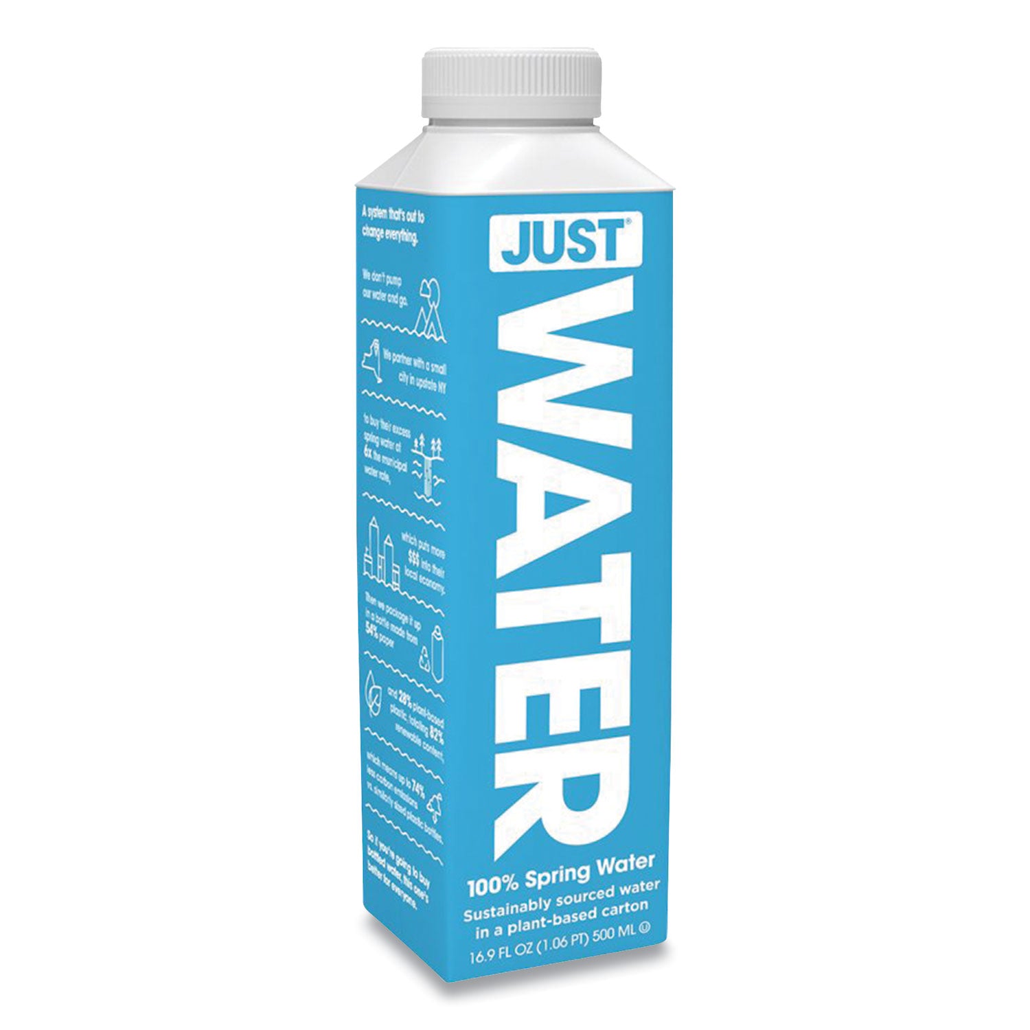 Spring Water, 16.9 oz, 12/Carton