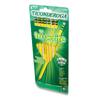 tri-write-triangular-pencil-hb-#2-black-lead-yellow-barrel-8-pack_dix13852 - 3