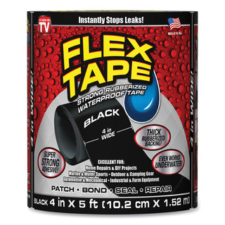 General Purpose Repair Tape, 4" x 1.67 yds, Black