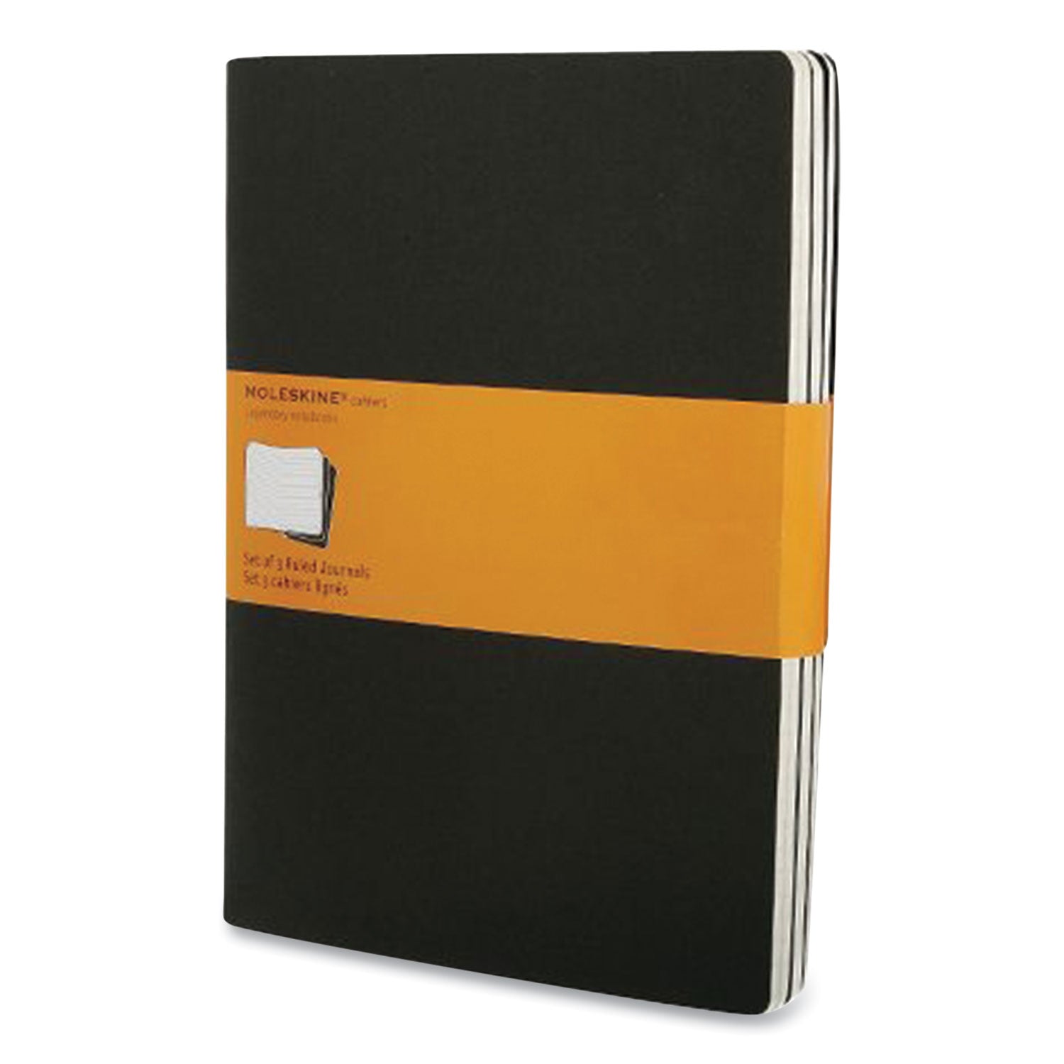 cahier-journal-1-subject-narrow-rule-black-cover-10-x-75-sheets-3-pack_hbg705038 - 1