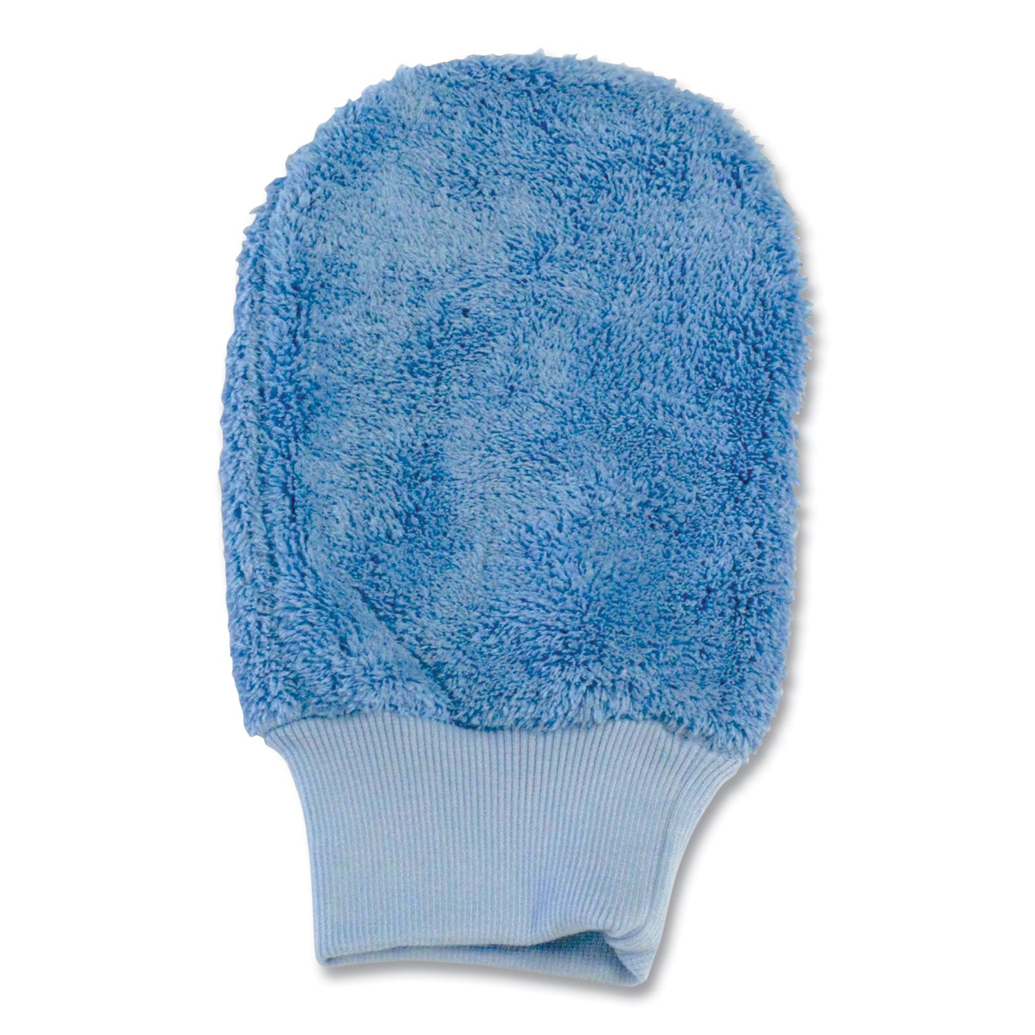 Microfiber Mitt without Thumb, Blue, 5" x 10
