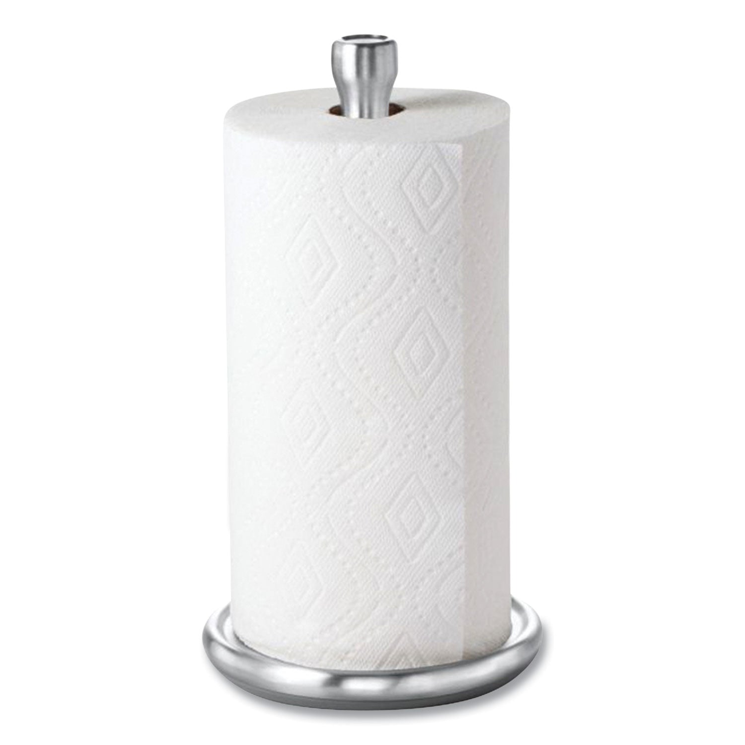 Good Grips Steady Paper Towel Holder, Stainless Steel, 8.1 x 7.8 x 14.5, Gray/Silver