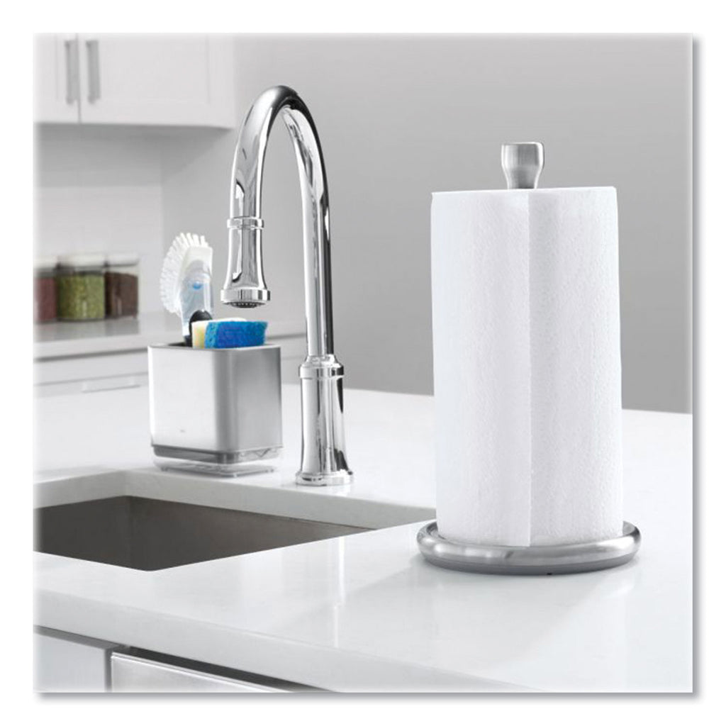 Good Grips Steady Paper Towel Holder, Stainless Steel, 8.1 x 7.8 x 14.5, Gray/Silver
