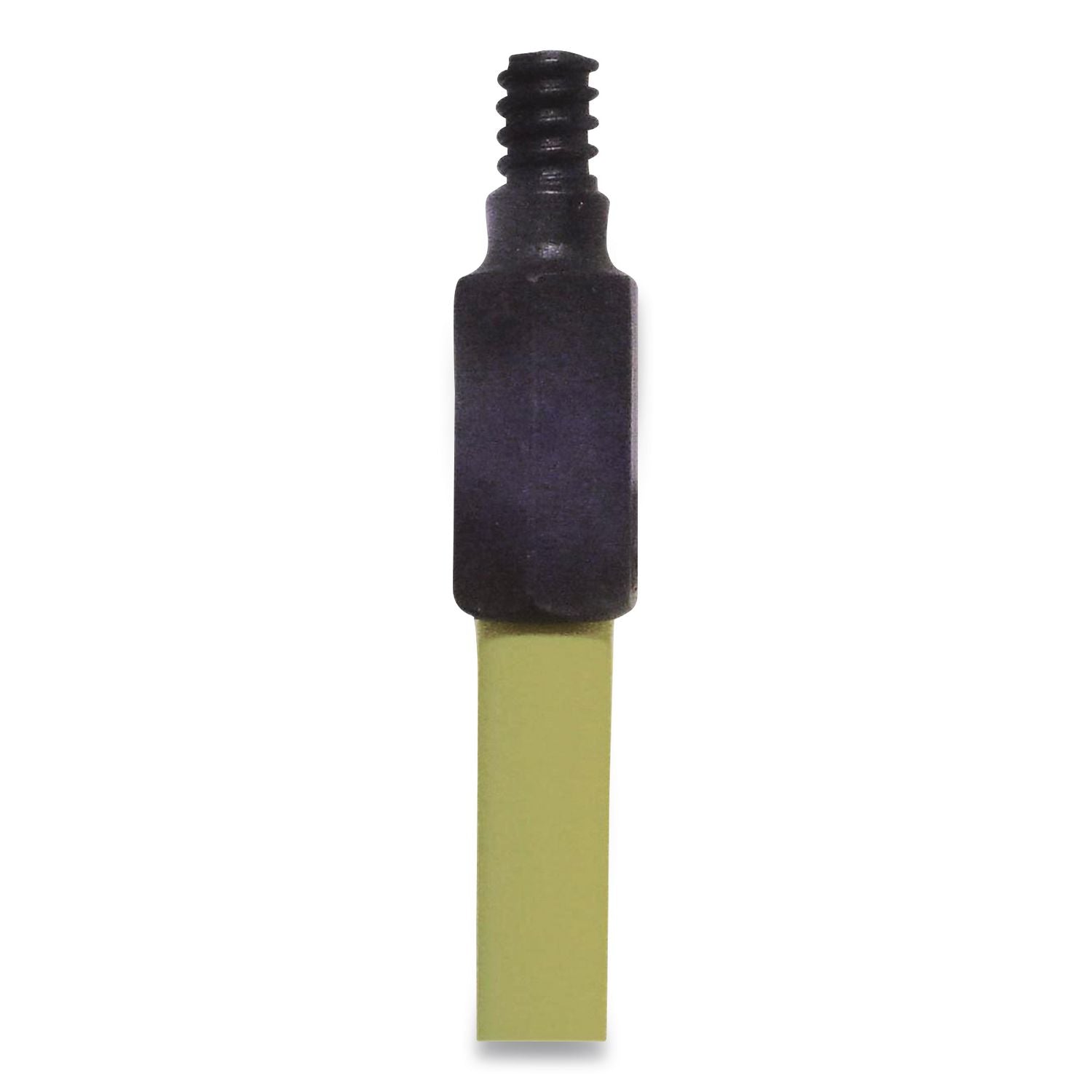 Broom Handle with Nylon Thread, Fiberglass, 60", Yellow