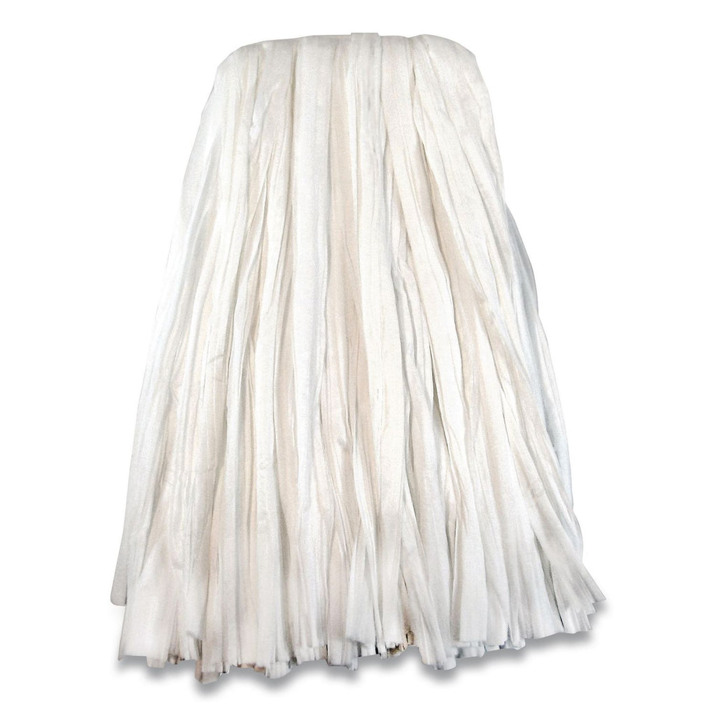 Edge Non-Woven Wet Mop Head, Rayon, #16, 1.5" Headband, White