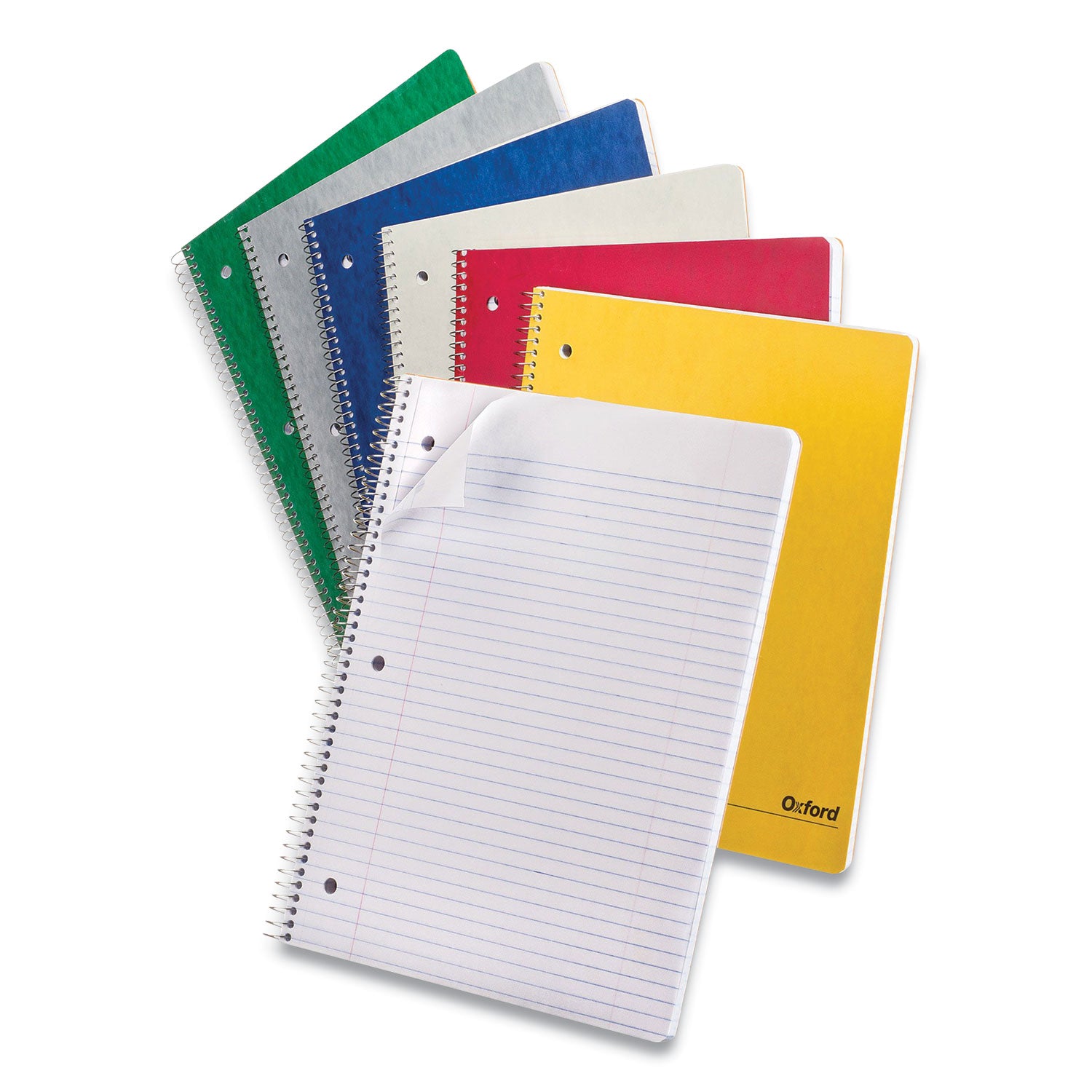 one-subject-notebook-medium-college-rule-assorted-cover-colors-100-11-x-9-sheets-6-pack_oxf25009r - 1