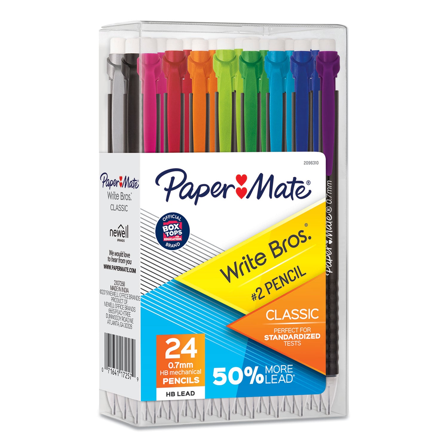 Paper Mate 0.7mm Mechanical Pencils - 0.7 mm Lead Diameter - Assorted Barrel - 24 / Pack