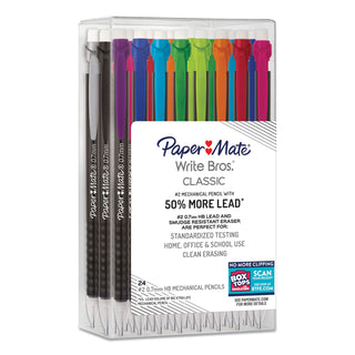 Paper Mate 0.7mm Mechanical Pencils - 0.7 mm Lead Diameter - Assorted Barrel - 24 / Pack