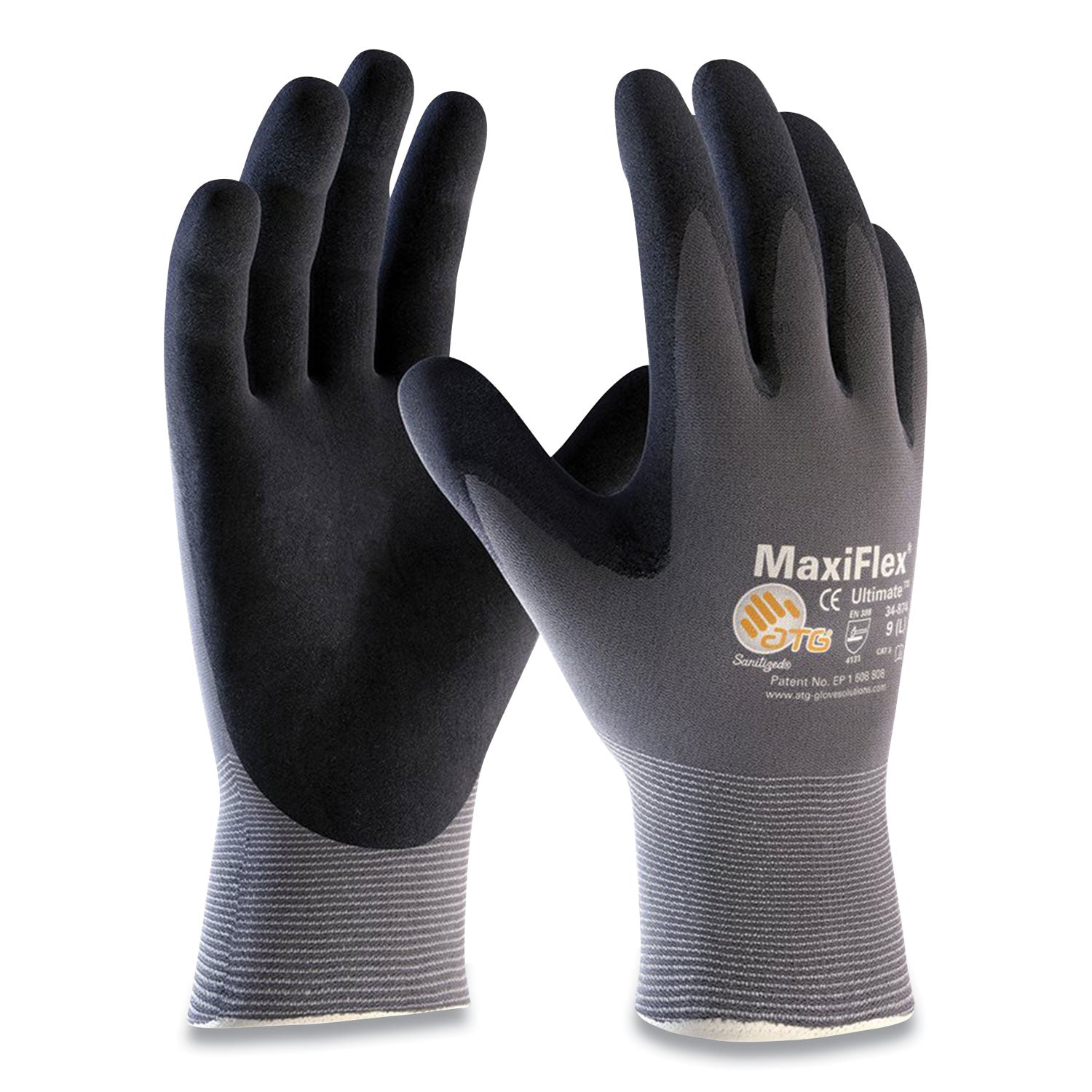 endurance-seamless-knit-nylon-gloves-x-large-gray-black-12-pairs_pid34844xl - 1