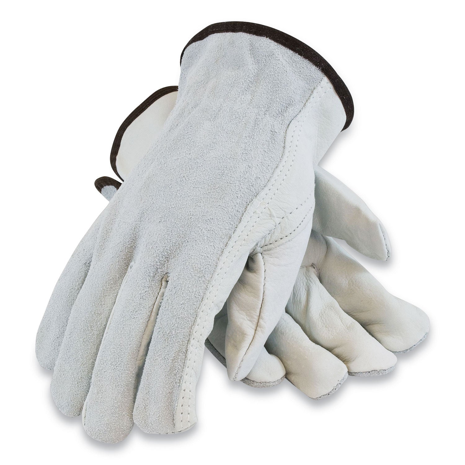 top-grain-leather-drivers-gloves-with-shoulder-split-cowhide-leather-back-x-large-gray_pid68161sbxl - 1