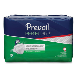 Per-Fit360 Degree Briefs, Maximum Plus Absorbency, Size 1, 26" to 48" Waist, 96/Carton