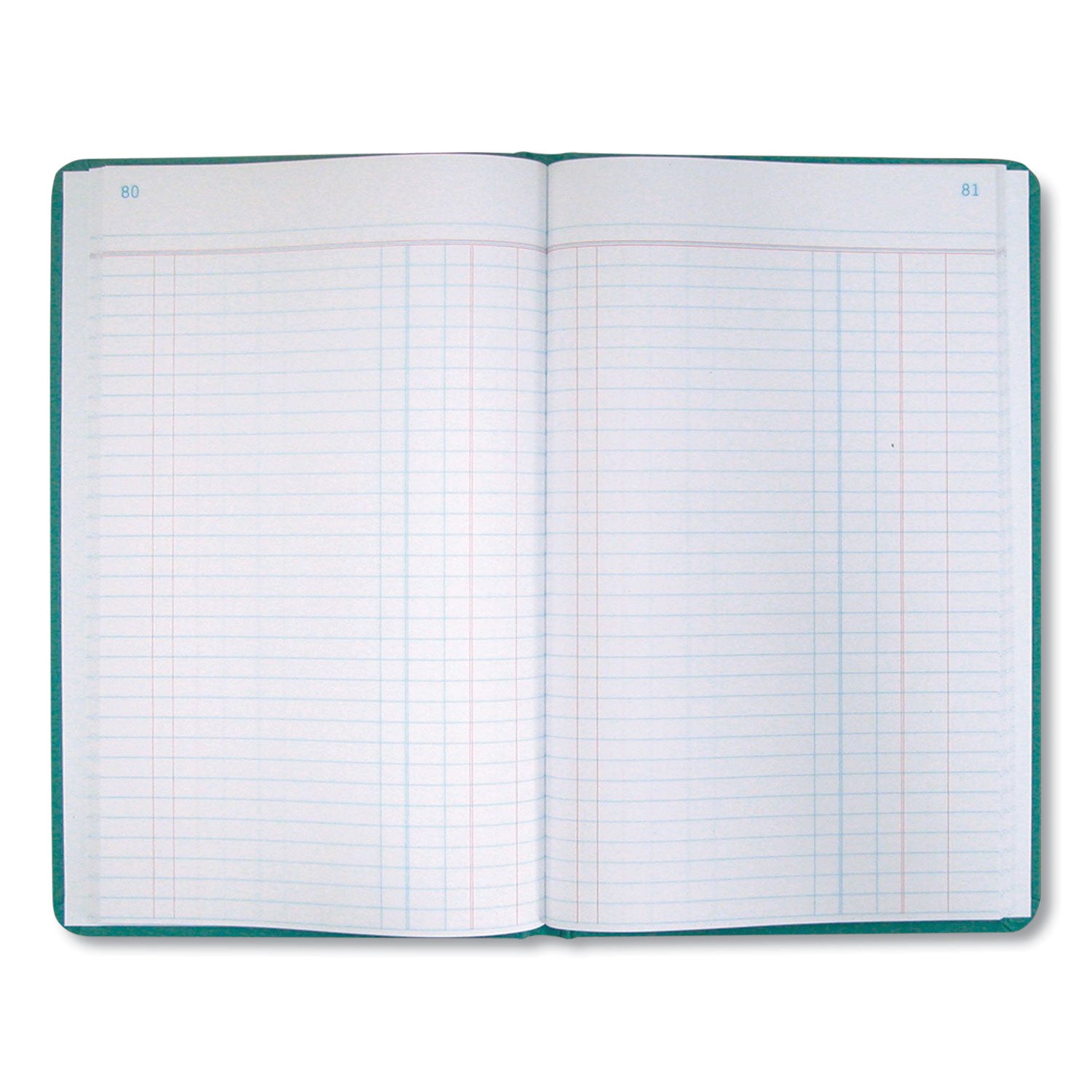 Tuff Series Accounting Journal, Single-Page 8-Column Accounting Format, Green Cover, 12 x 7.5 Sheets, 500 Sheets/Book