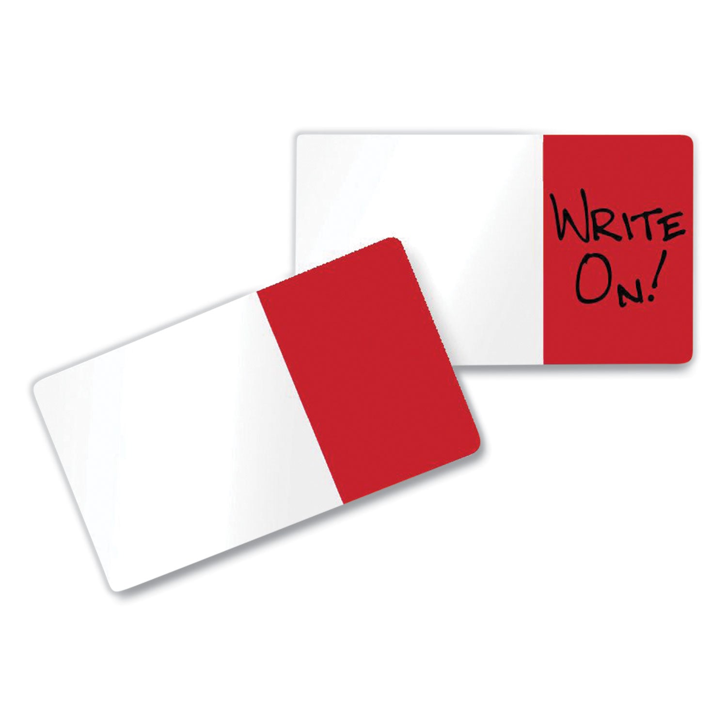 Easy-To-Read Self-Stick Index Tabs, 0.43" Wide, Red, 50/Pack - 