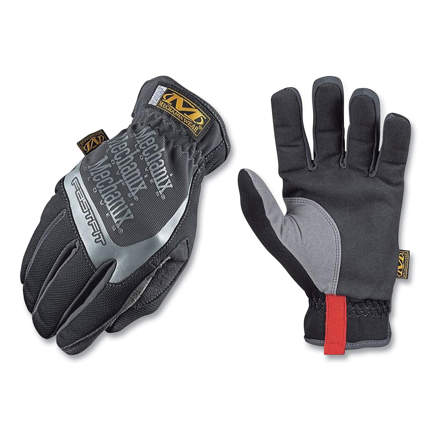 FastFit Work Gloves, Black, 2X-Large