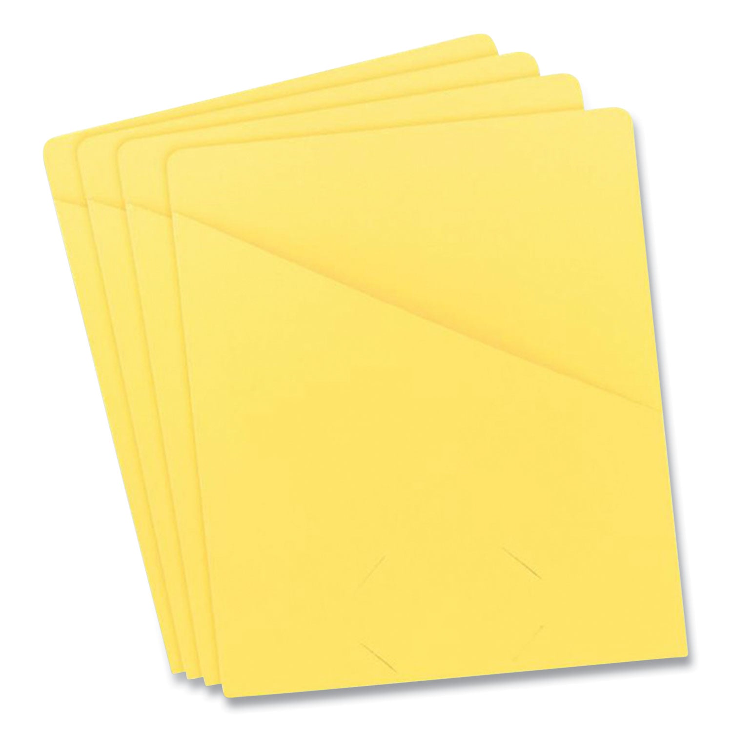 File Jackets, Letter Size, Yellow, 25/Pack - 