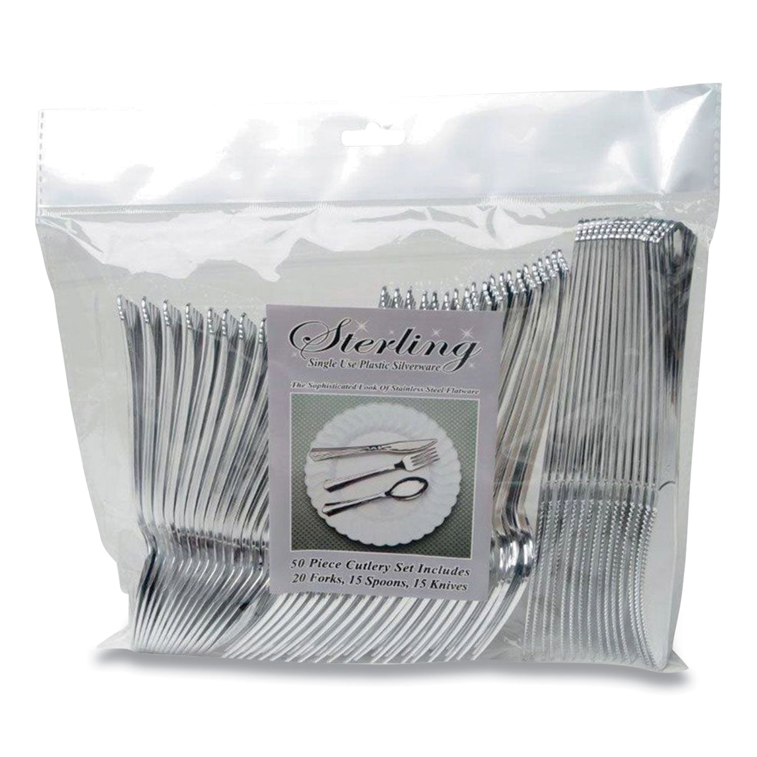 sterling-assorted-plastic-cutlery-mediumweight-silver-20-forks-15-knives-15-spoons-pack_tbl8305asv - 2