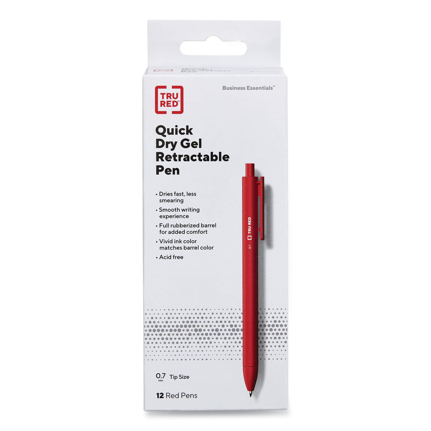 quick-dry-gel-pen-retractable-medium-07-mm-red-ink-red-barrel-dozen_tud24377032 - 1