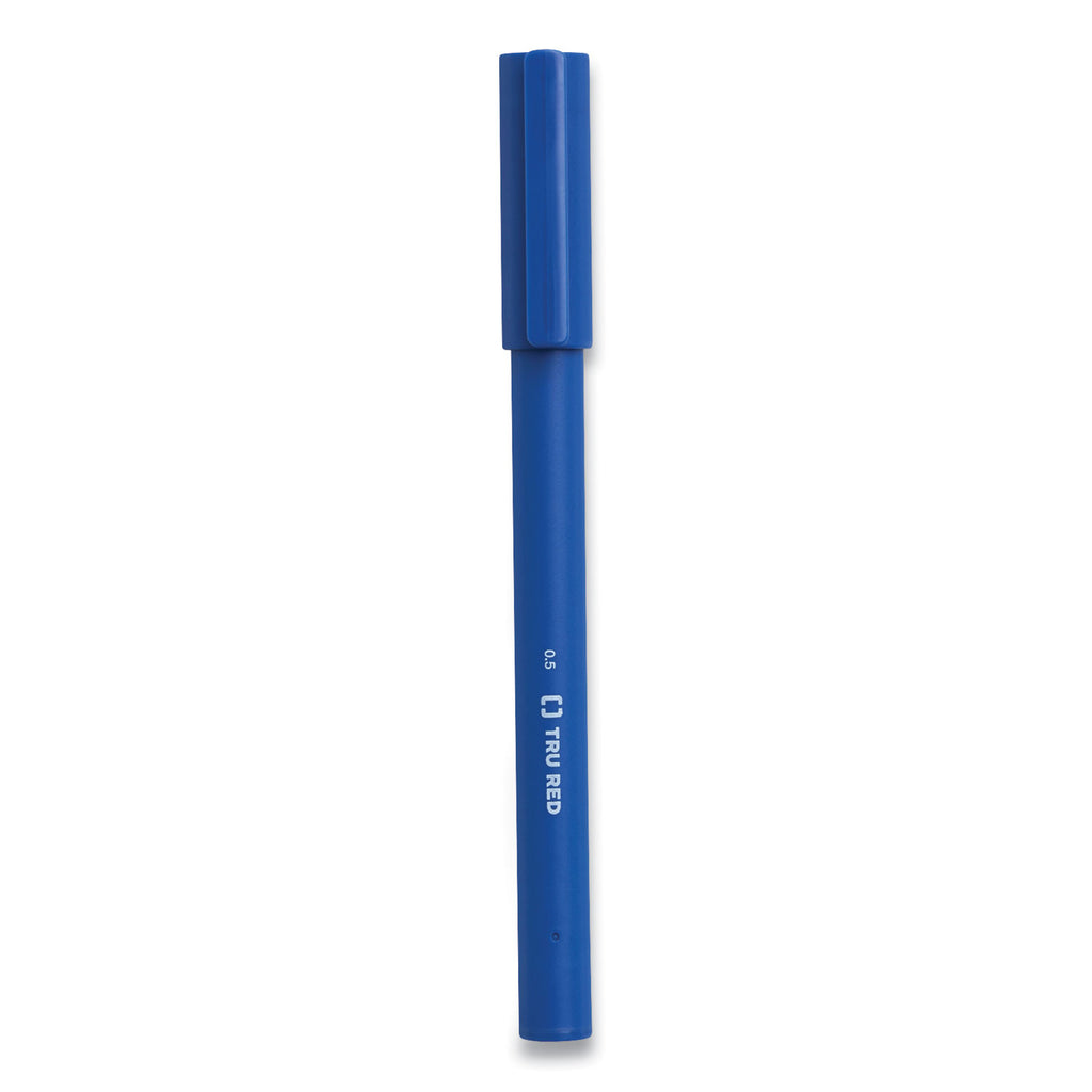 quick-dry-gel-pen-stick-fine-05-mm-blue-ink-blue-barrel-5-pack_tud24377034 - 1