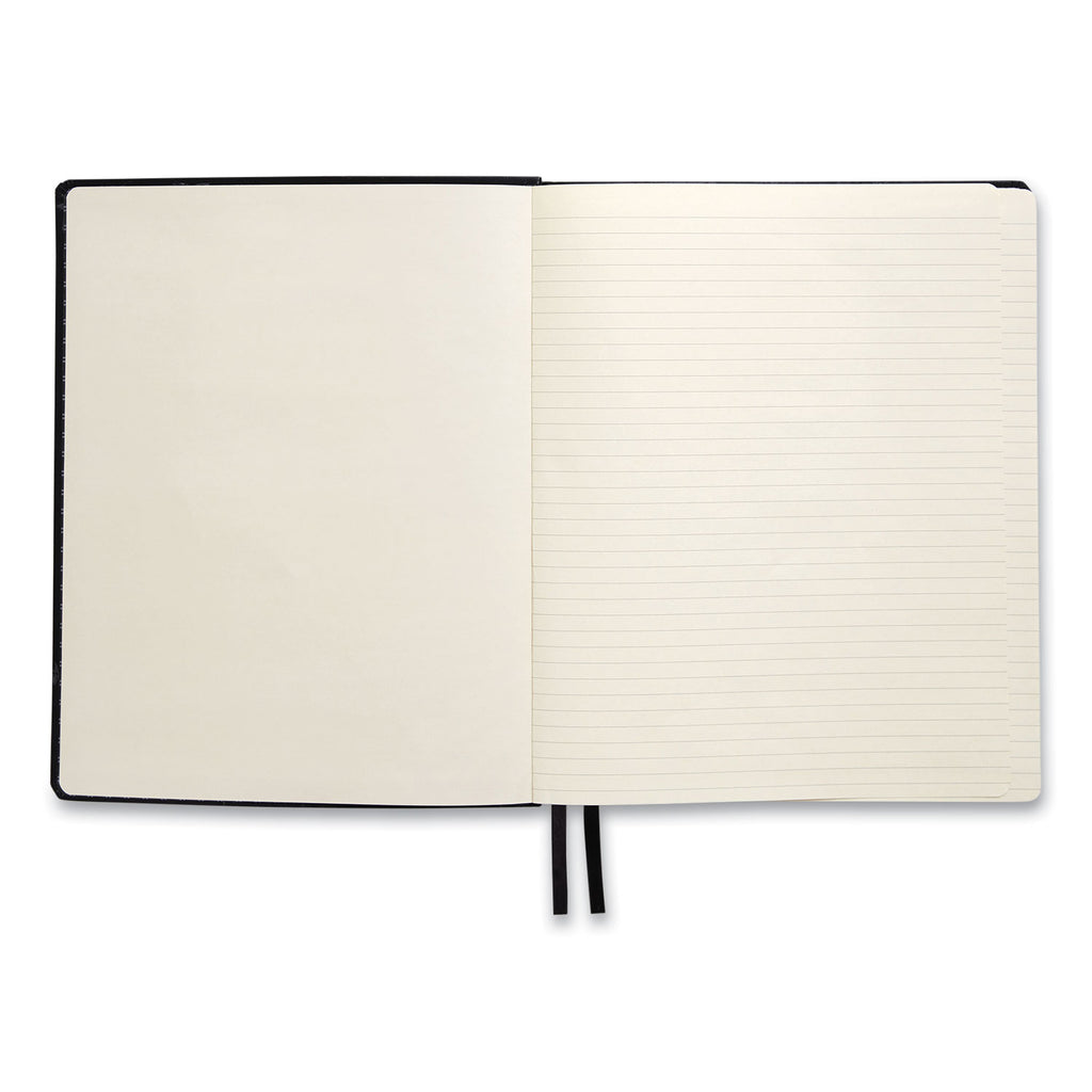Flexible-Cover Business Journal, 1-Subject, Narrow Rule, Black Cover, (128) 10 x 8 Sheets