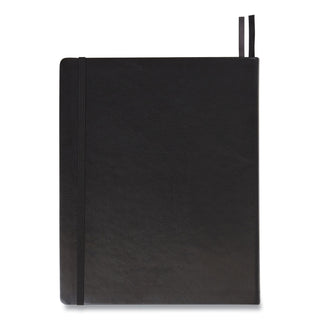 Flexible-Cover Business Journal, 1-Subject, Quadrille Rule, Black Cover, (128) 10 x 8 Sheets