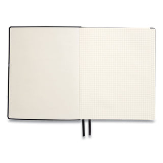 Flexible-Cover Business Journal, 1-Subject, Quadrille Rule, Black Cover, (128) 10 x 8 Sheets