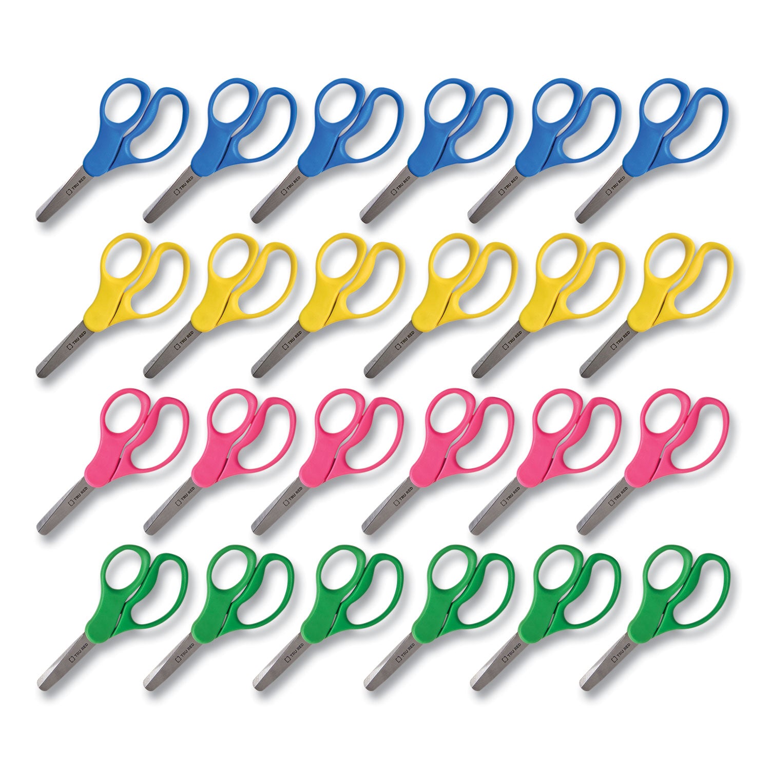 kids-blunt-tip-stainless-steel-safety-scissors-5-long-205-cut-length-assorted-straight-handles-24-pack_tud24380511 - 1