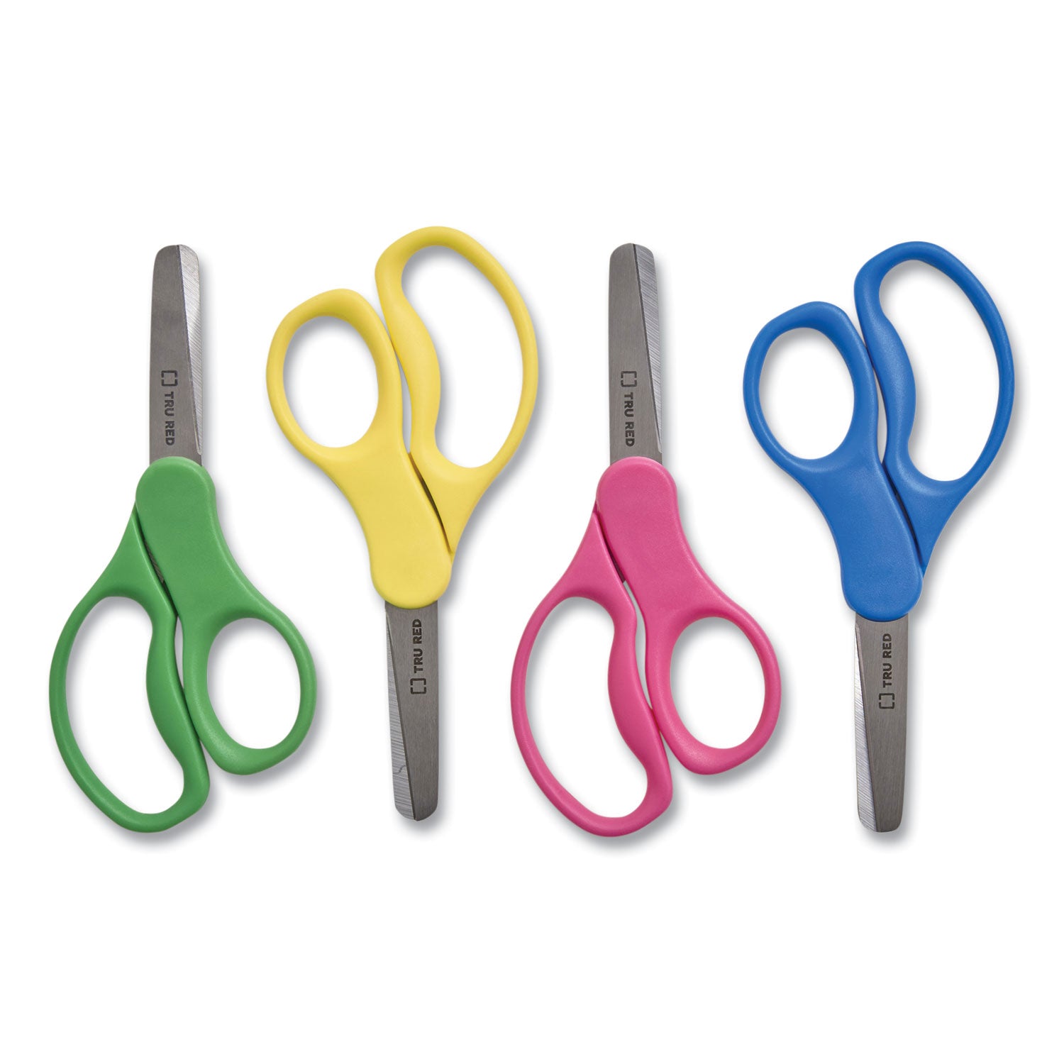 kids-blunt-tip-stainless-steel-safety-scissors-5-long-205-cut-length-assorted-straight-handles-24-pack_tud24380511 - 2