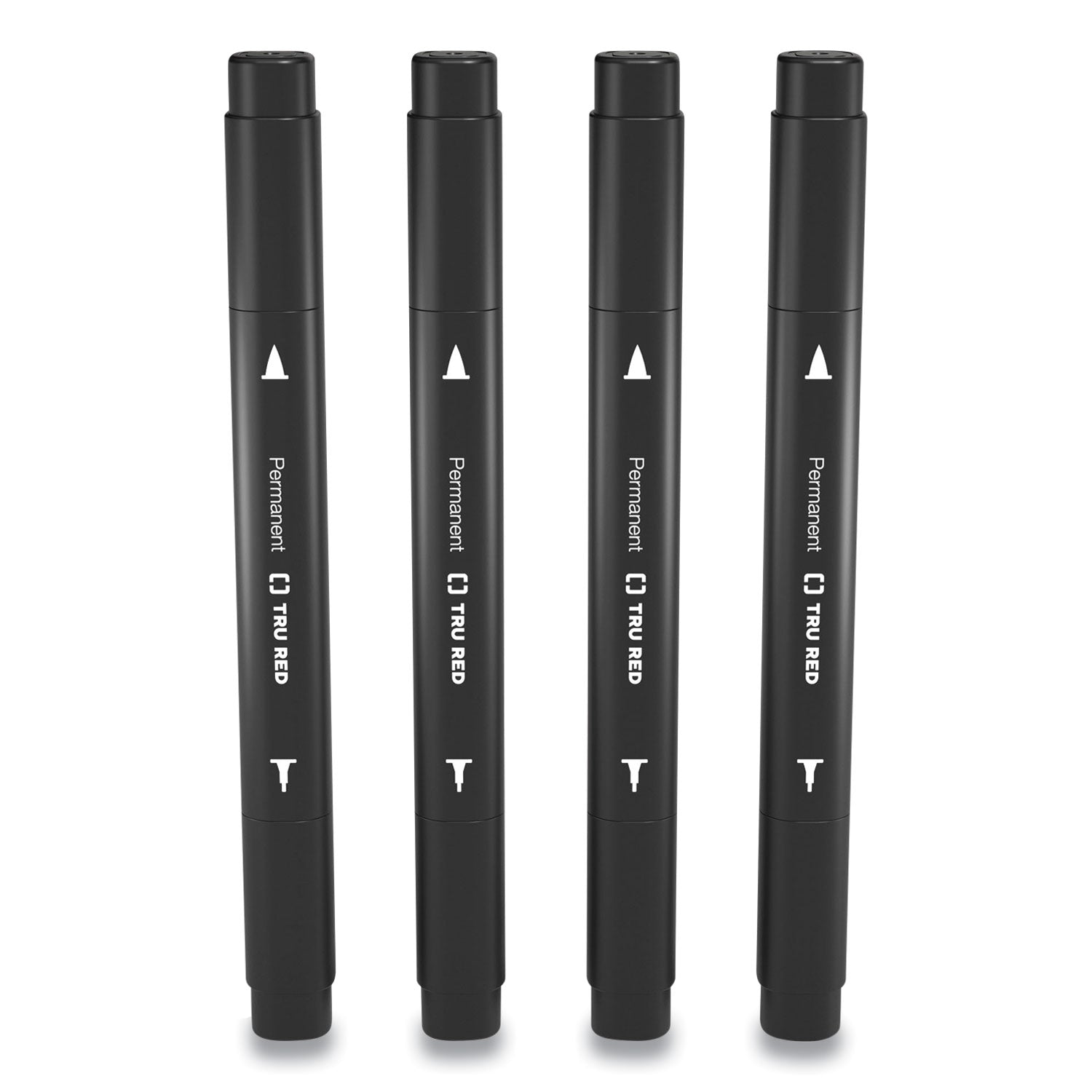 permanent-marker-pen-style-twin-tip-extra-fine-fine-bullet-needle-tips-black-4-pack_tud24417735 - 4