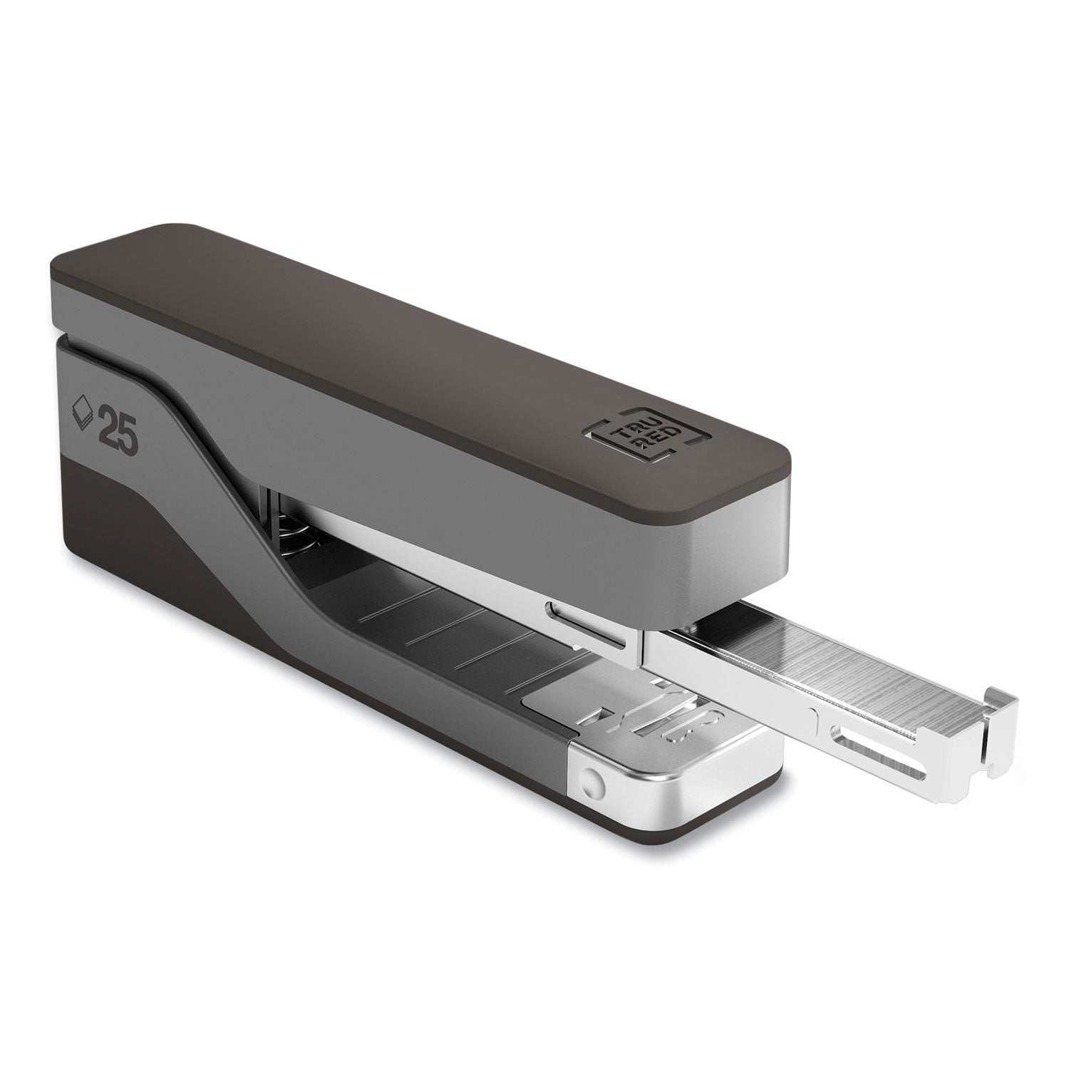 desktop-aluminum-half-strip-stapler-25-sheet-capacity-gray-black_tud24418184 - 2