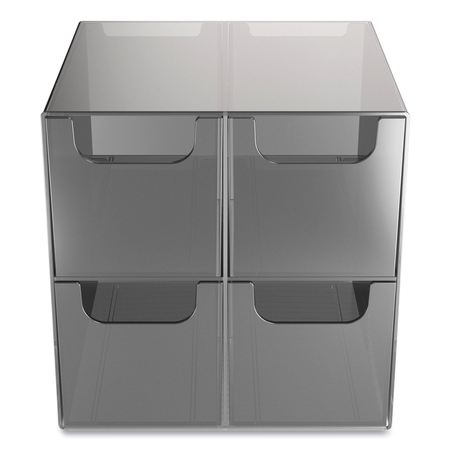 plastic-cube-desktop-organizer-4-compartments-6-x-6-x-6-smoke_tud24418569 - 1