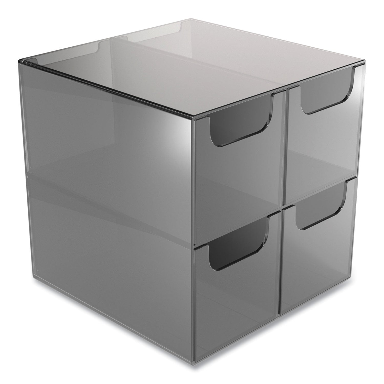 plastic-cube-desktop-organizer-4-compartments-6-x-6-x-6-smoke_tud24418569 - 2