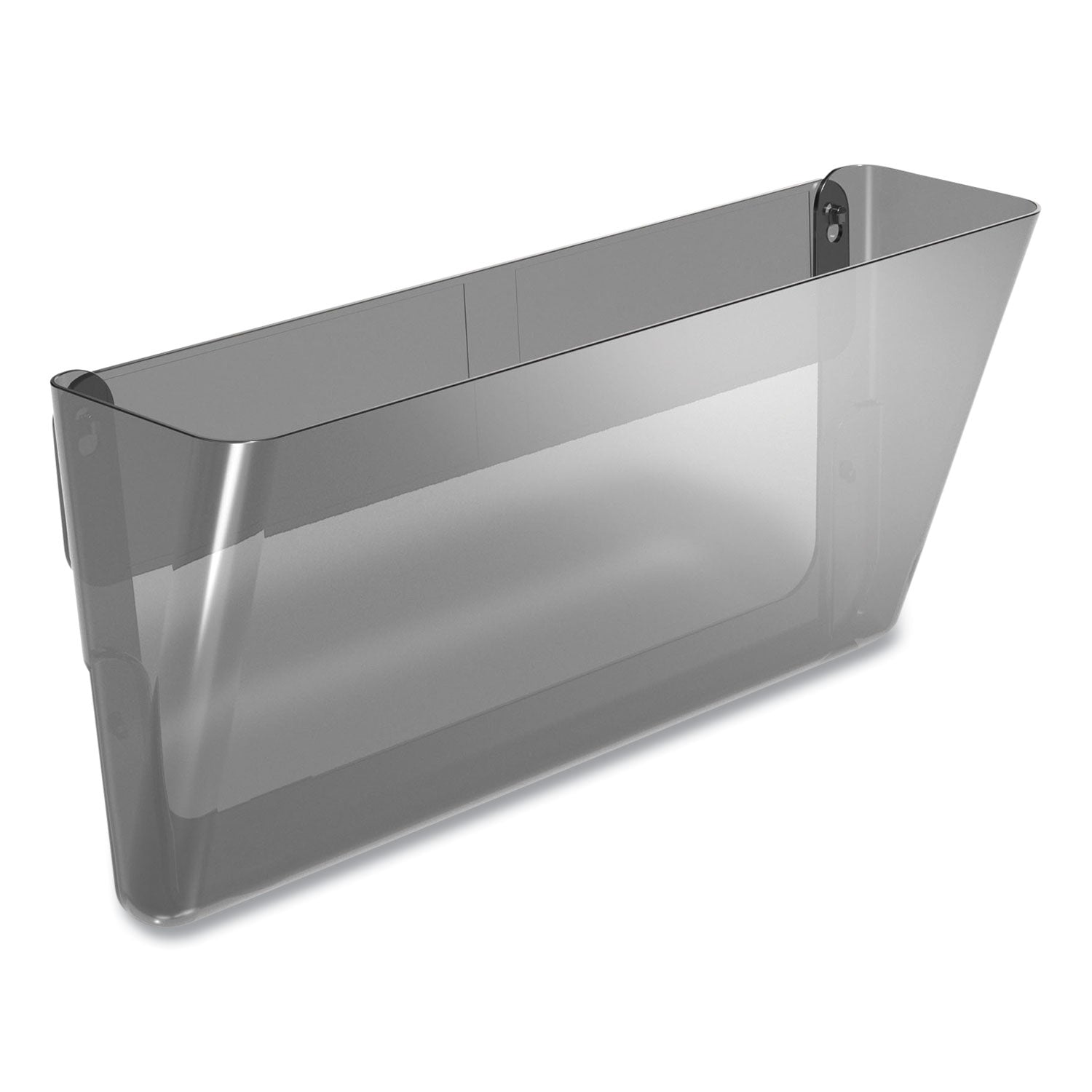 Unbreakable Plastic Wall File, Legal Size, 15.4" x 4" x 7.6", Smoke